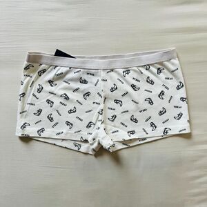 BNWT Brandy Melville/John Galt white black cowboy boots Austin Texas boy short